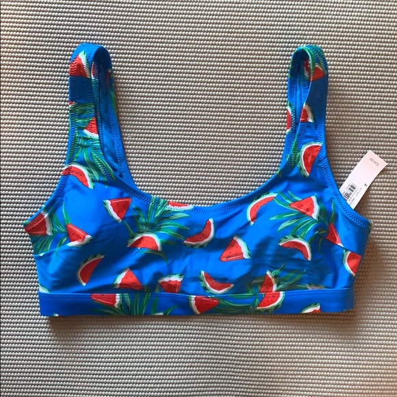 Old Navy Other - Blue watermelon print bathing suit bikini top.